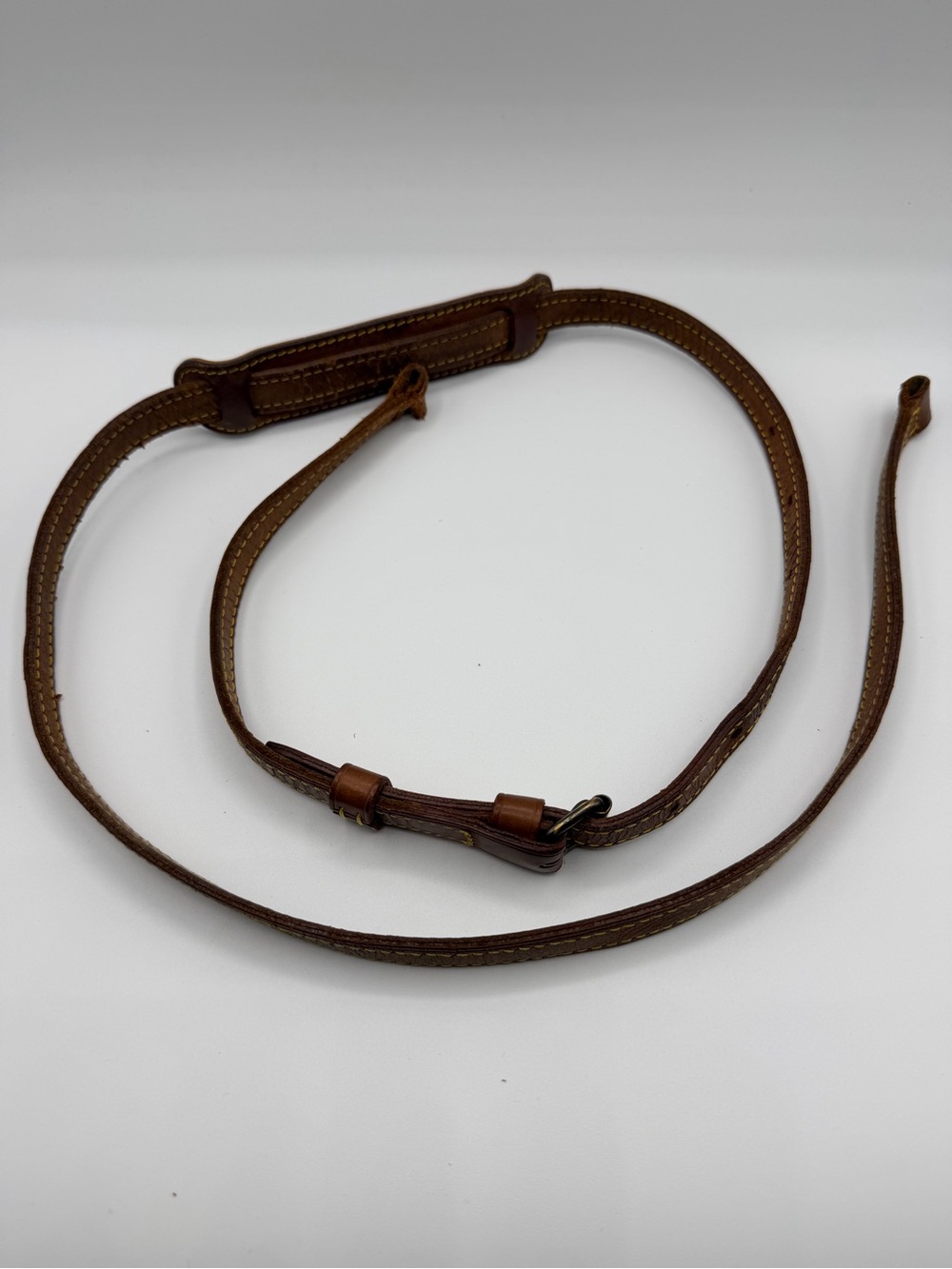 Louis Vuitton Brown Leather Shoulder Strap